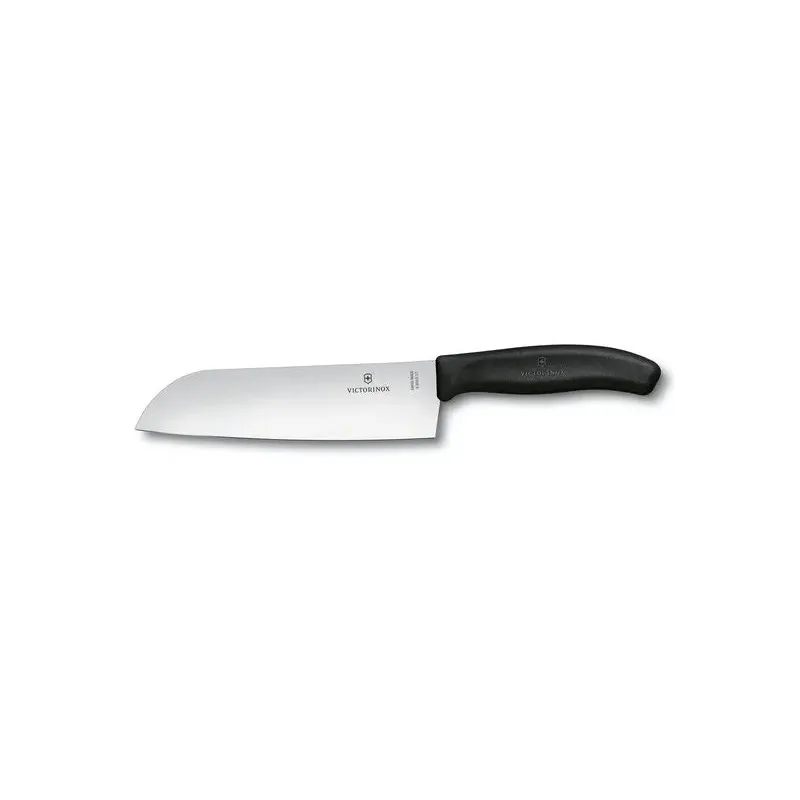 Victorinox Coltello Santoku Swiss Classic 17 cm Lama Alveolata Nero 6.8503.17G Di Tendenza