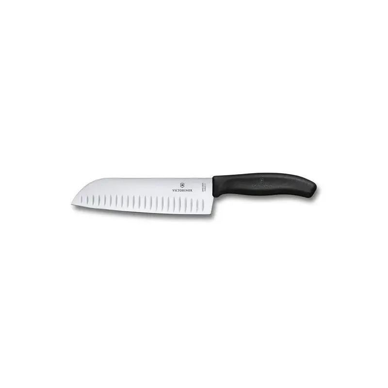 A Buon Prezzo Victorinox Coltello Santoku Alveolato Swiss Classic 17 cm Lama Alveolata Nero 6.8523.17G