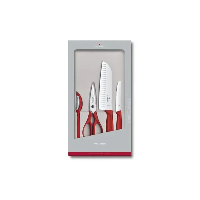Non Perdere Victorinox Set da Cucina Swiss Classic, 4 pezzi Rosso