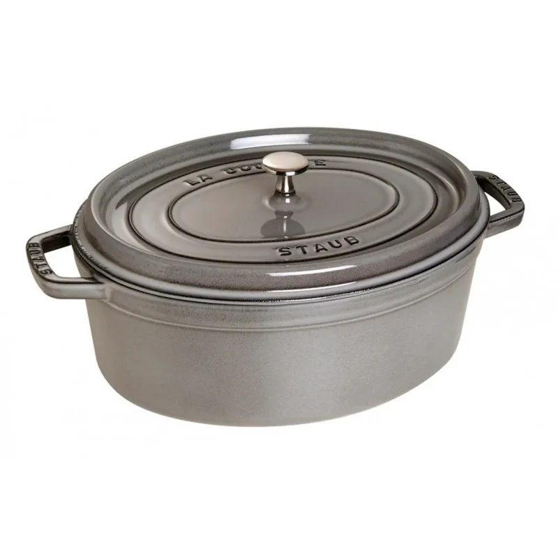 Compra Adesso Staub Cocotte Ovale 31 cm Grigio Grafite