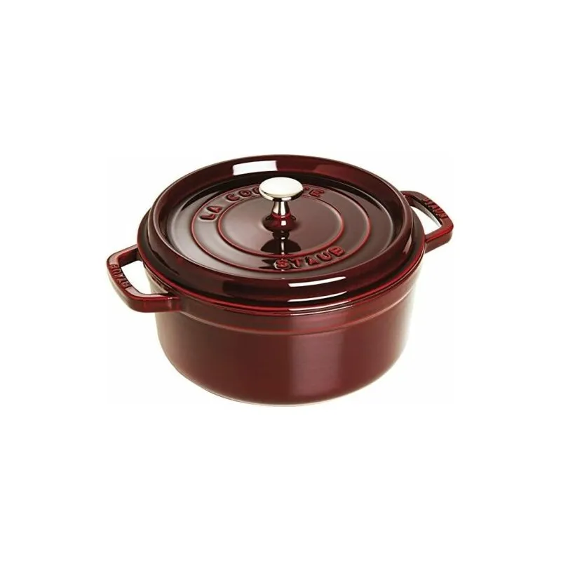 Vendita Finale Staub Cocotte Tonda - Vaporiera 26 cm Granata 40510-600