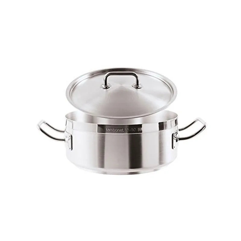 Spedizione Espresso Sambonet Professionale Tegame 28 cm c / Coperchio 51209-78