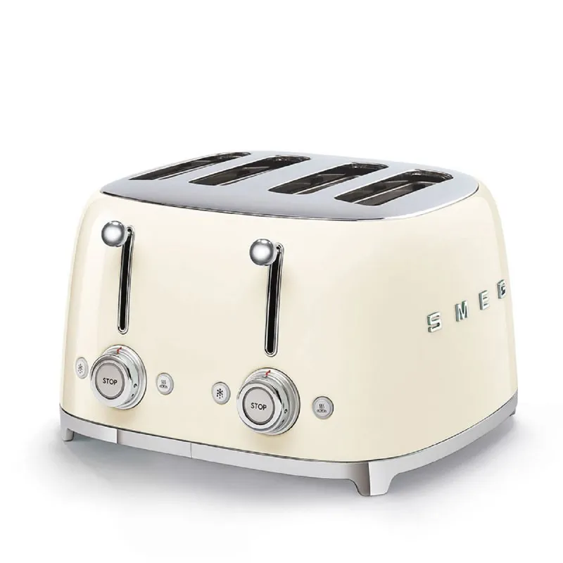 Smeg Tostapane 4 x 4 Fette Panna Estetica Anni 50 TSF03CREU Popolare