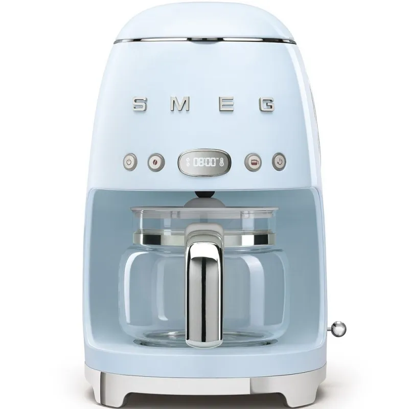 Smeg Macchina Caffe Filtro Azzurro Estetica Anni 50 DCF01PBEU Nuovo Arrivo