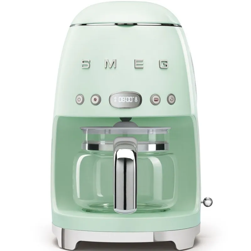 Novità Smeg Macchina Caffe Filtro Verde Estetica Anni 50 DCF01PGEU