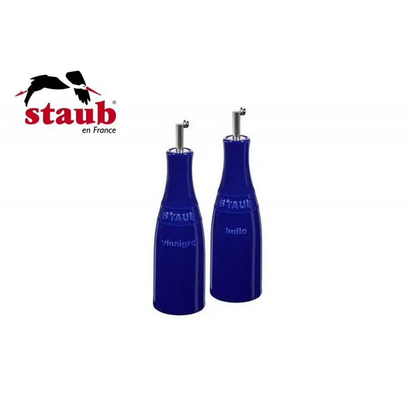 Staub Set Olio e Aceto Ceramica Blu Scuro 40511-789-0 Popolare