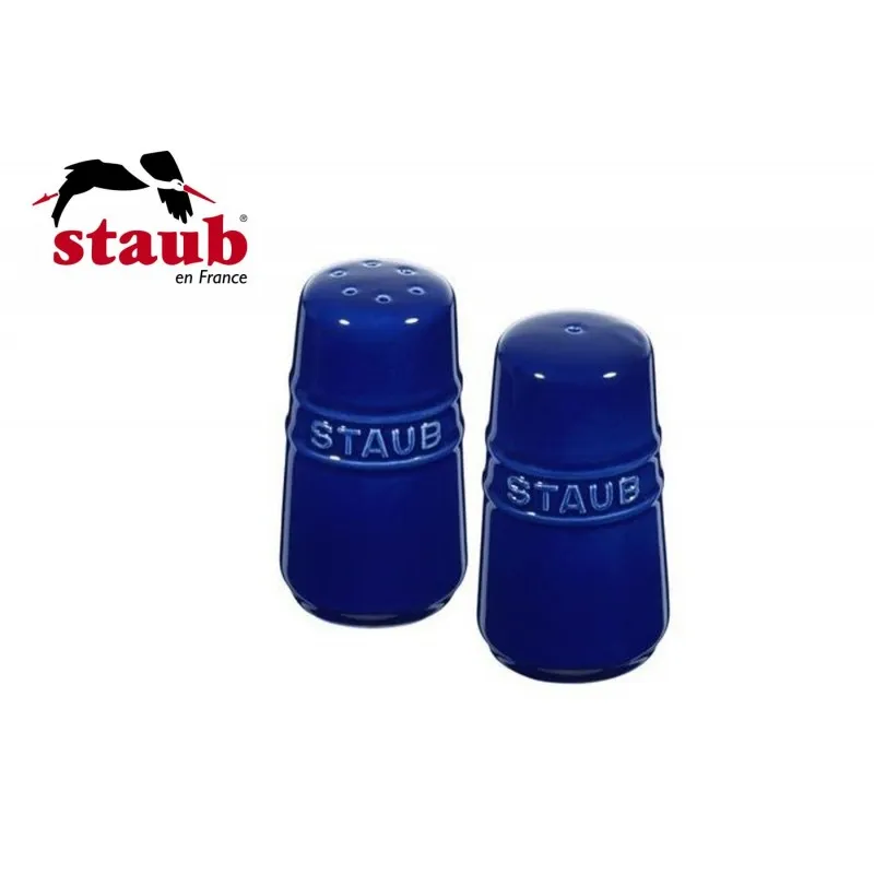 Staub Set Sale e Pepe 7 cm Ceramica Blu Scuro 40511-809-0 Ultime Pezzi