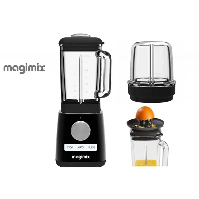 Promo Stagionale Magimix Power Blender Nero con Optional Spremiagrumi e Mini Bacinella