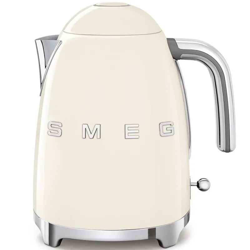 Smeg Bollitore Elettrico Logo 3D Panna Estetica Anni 50 Esclusivo