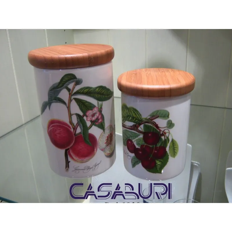 Prezzo Conveniente Portmeirion Pomona Set Barattoli Portaspezie 18-20 cm