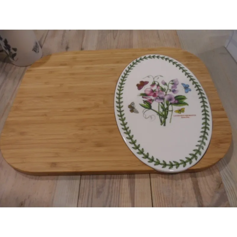 Ultimissimo Modello Portmeirion Botanic Garden Tagliere in Legno con Vassoio