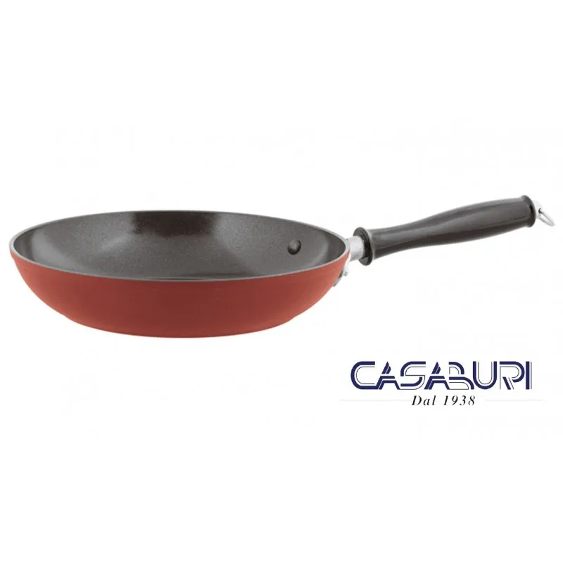 Acquista Ora Sambonet Padella Antiaderente 24 cm Rosso 1965 Vintage Quarzo Nero