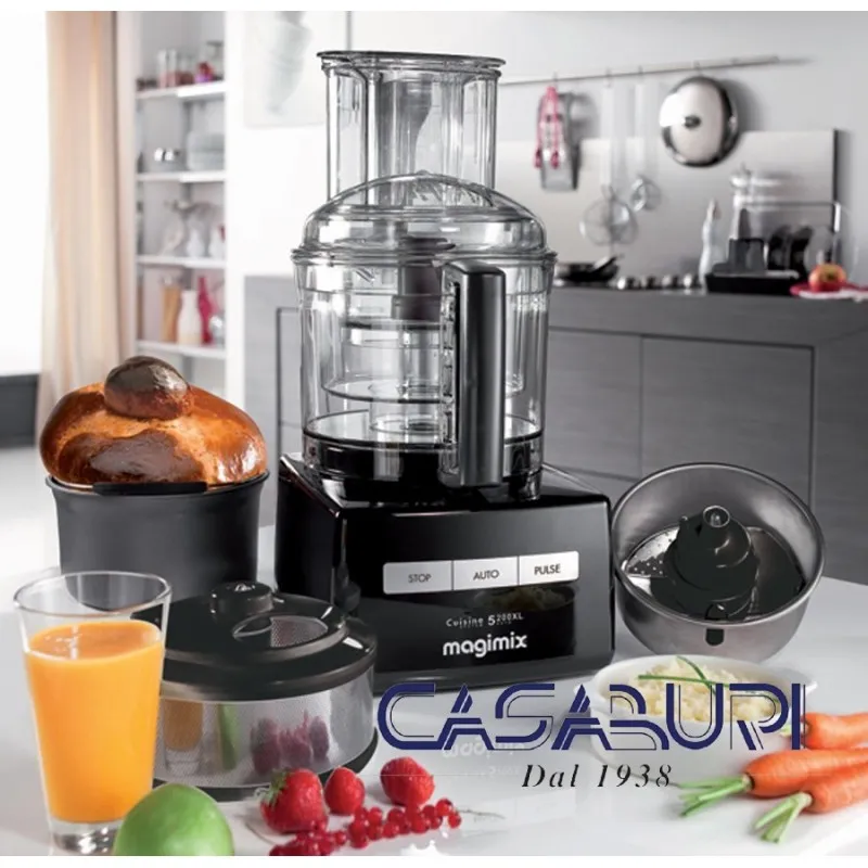 Magimix Robot Multifunzione Cuisine Système 5200 XL Premium Nero Nuova Collezione