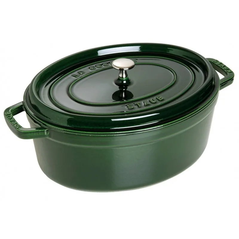 Direttamente Dal Produttore Staub Cocotte Ovale 31 cm Verde Basilico