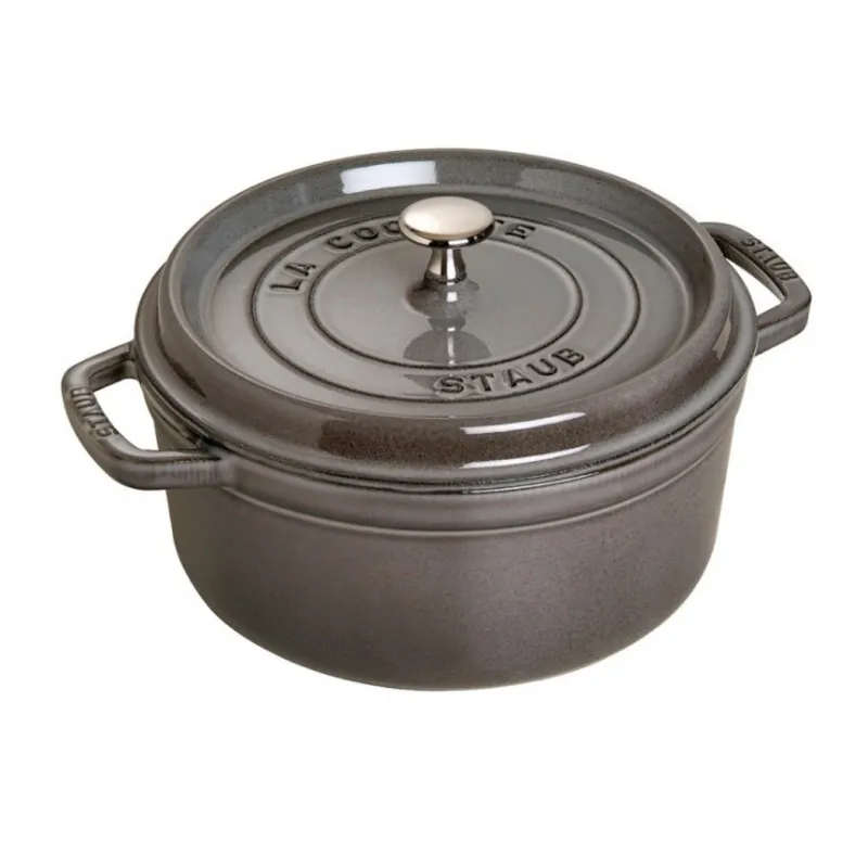 Promozione Esclusiva Staub Cocotte Tonda 22 cm Grigio Grafite