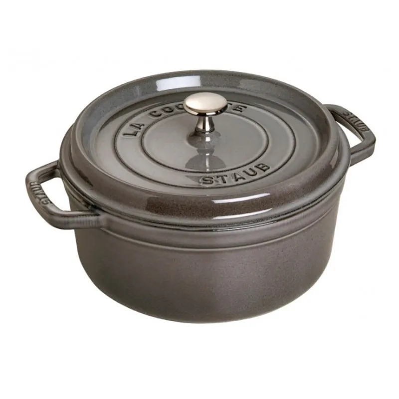 Staub Cocotte Tonda 20 cm Grigio Grafite Super Prezzo