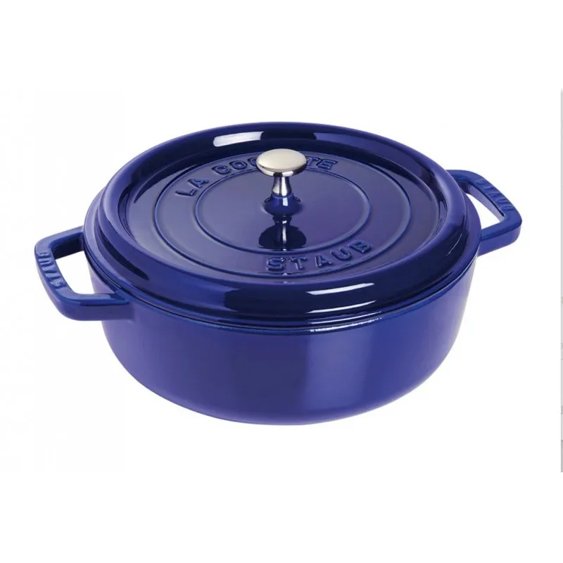 Staub Tegame Basso Tondo 26 cm Blu Scuro Vendita Finale
