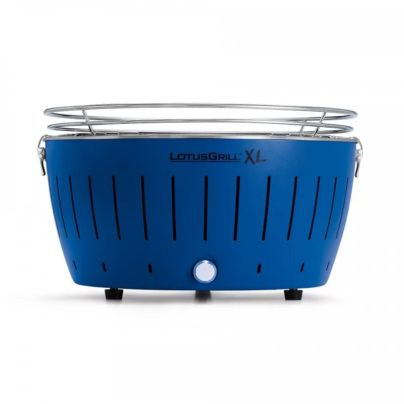 Promozione Esclusiva Lotus Grill XL Barbecue senza fumo a carbonella Deep Blue
