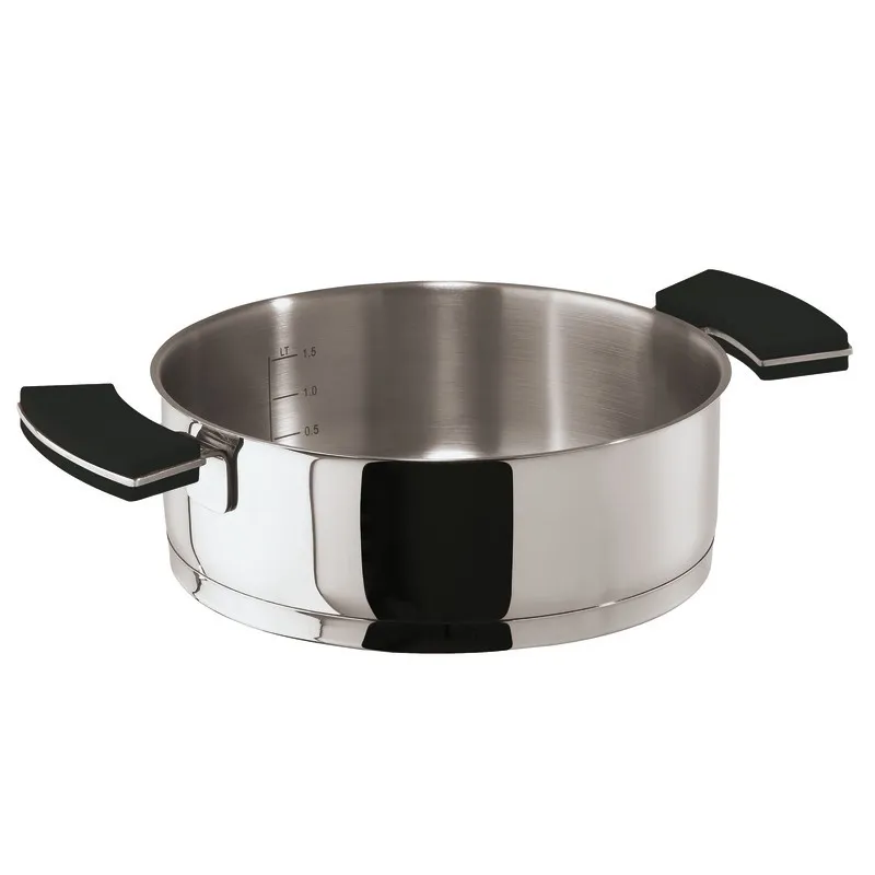 Sambonet 12‘O‘Clock Grey Casseruola bassa 28 cm con coperchio Must-Have