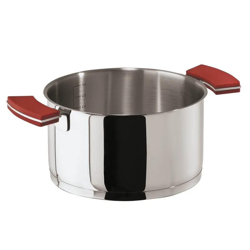 Sambonet 12‘O‘Clock Red Casseruola alta 16 cm con coperchio Prezzo Conveniente