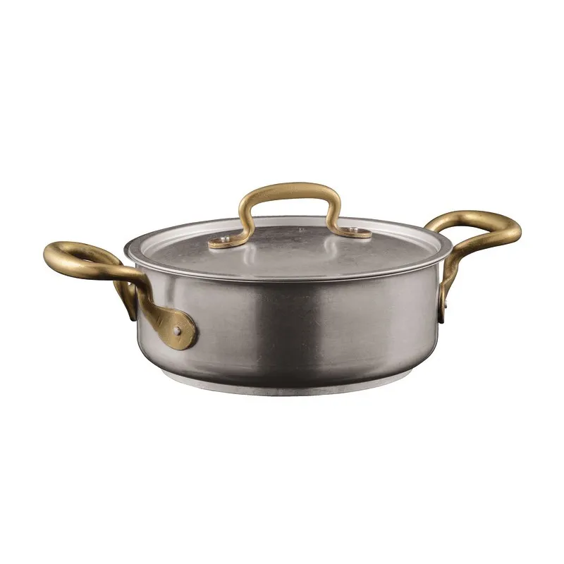 Più Venduto Sambonet 1965 Vintage Casseruola bassa 20 cm con coperchio