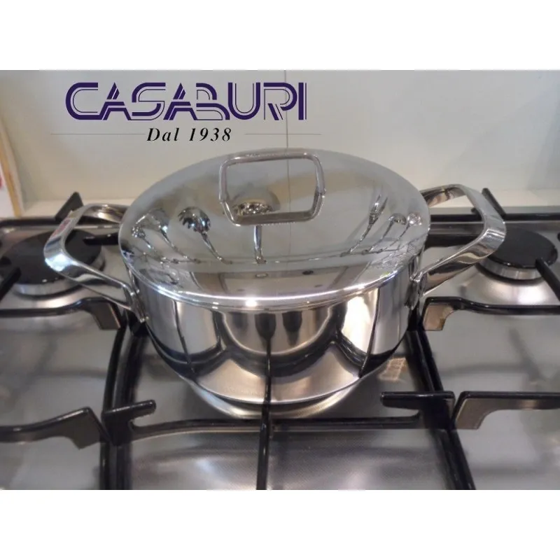 Sambonet Menu Casseruola bassa 20 cm con coperchio Reso Gratuito