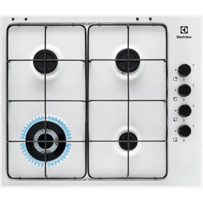 Spedizione Espresso Electrolux EGS6414W piano cottura Bianco Da incasso Gas 4 Fornello(i)