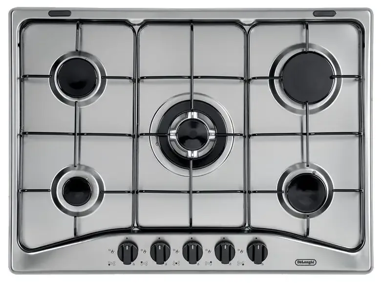 Bestseller De’Longhi YAF57ASV piano cottura Nero, Argento Da incasso Gas 5 Fornello(i)
