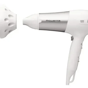 Compra Online Rowenta CV5090F0 Powerline+ Asciugacapelli con Diffusore e Generatore di Ioni, Asciugatura Veloce, 2300 W, Argento/Bianco