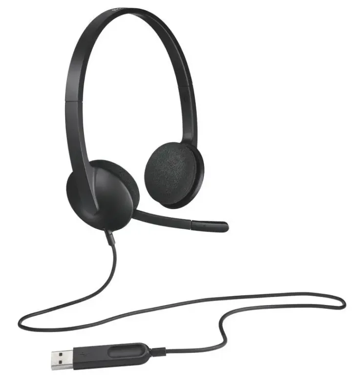 Logitech H340 USB Computer Headset Auricolare Cablato A Padiglione Ufficio USB tipo A Nero A Buon Prezzo