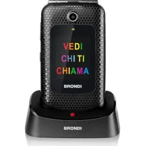 Brondi Amico Fedele 7,62 cm (3") Nero Telefono per anziani Vendita Finale