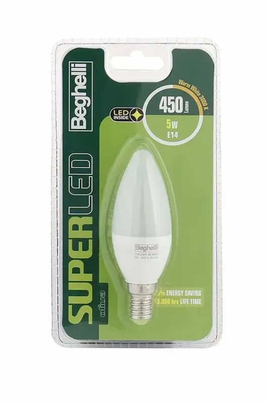 Occasione Beghelli 56886BL Lampadina a risparmio energetico 5 W E14 F