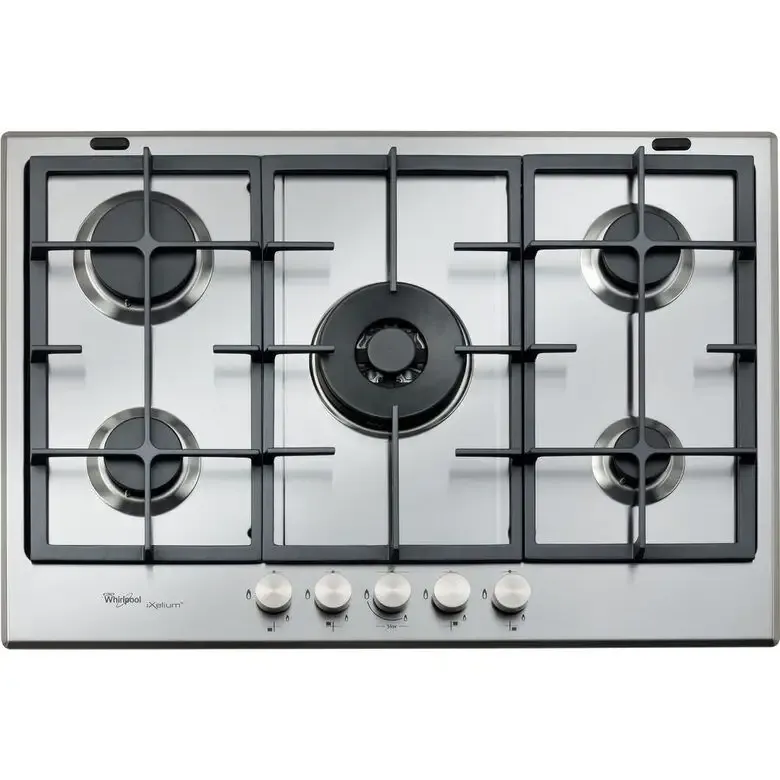 Reso Gratuito Whirlpool GMR 7522/IXL piano cottura Acciaio inossidabile Da incasso Gas 5 Fornello(i)