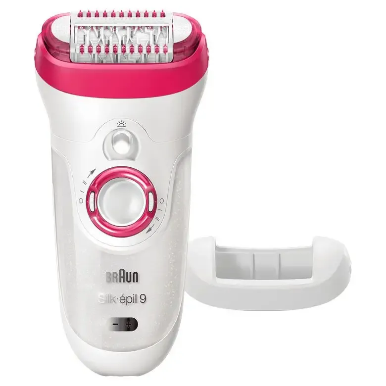 Braun Silk-épil 9 81676497 epilatore 40 pinzette Rosa, Bianco Promozione