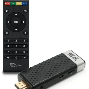 Ultima Occasione TELE System TS UP 4K Stealth Nero, Argento 4K Ultra HD 8 GB Wi-Fi
