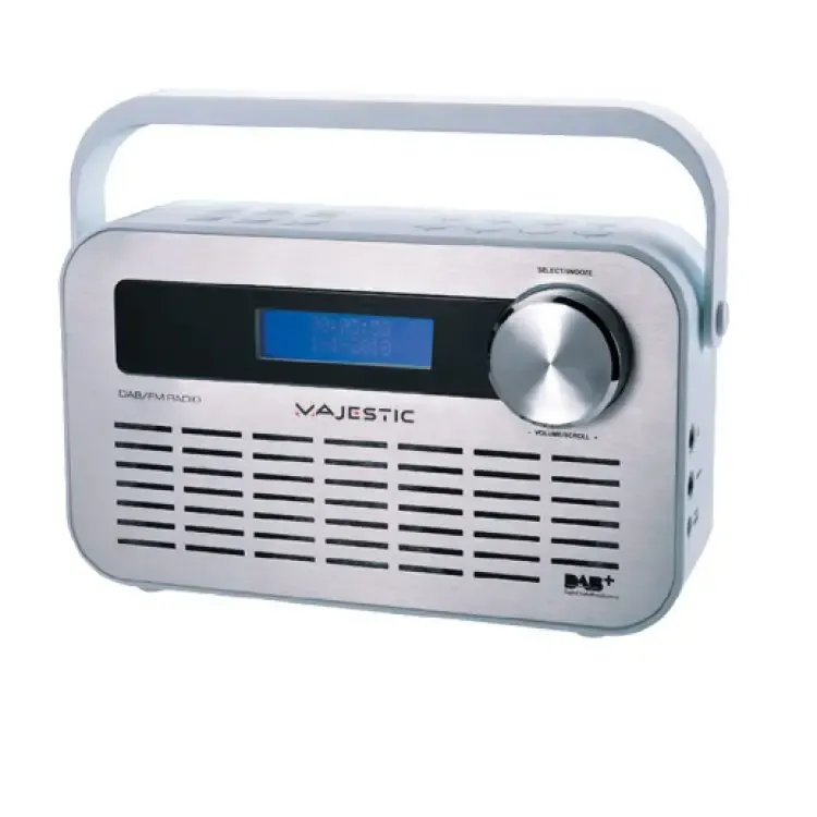 New Majestic DAB-843W radio Portatile Digitale Argento Quantità Limitata