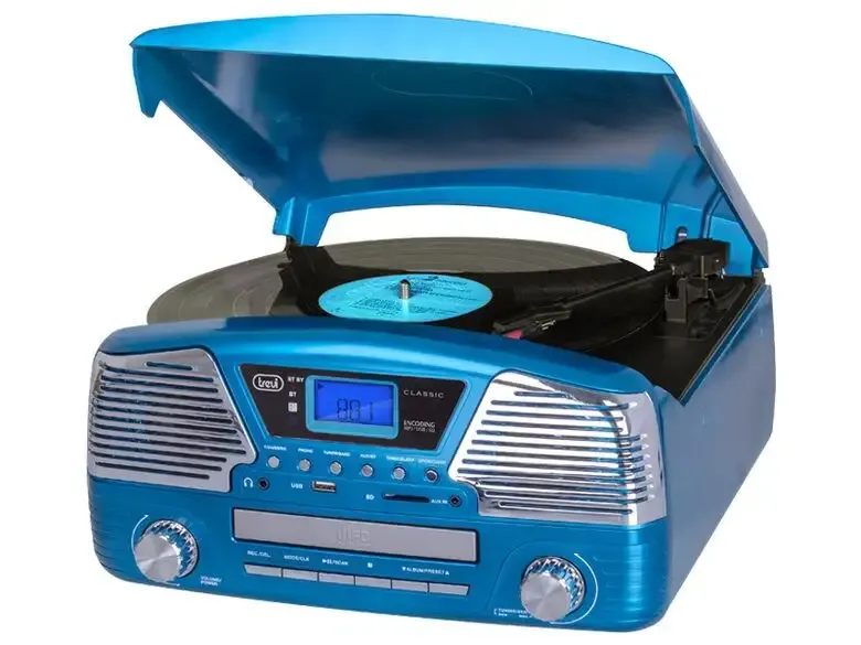 Trevi TT 1068 E Giradischi a trasmissione diretta Blu Must-Have