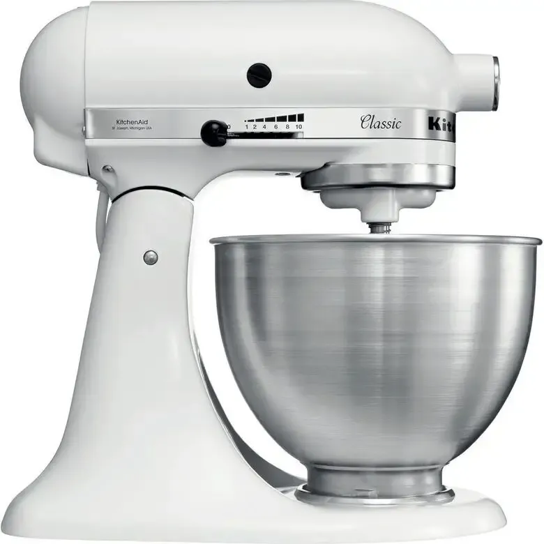 KitchenAid 5K45SS Sbattitore con base 275 W Acciaio inossidabile, Bianco Sconto