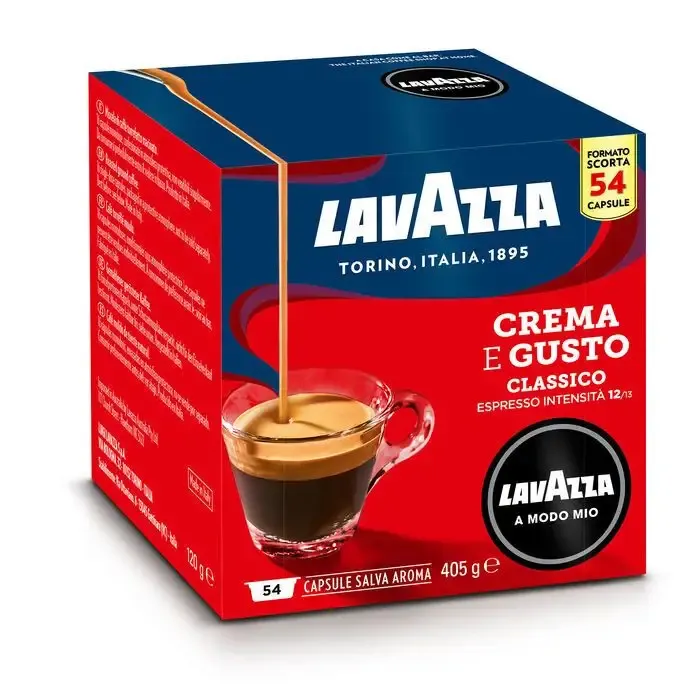 Lavazza Crema e Gusto 54 pz Capsule originali caffè per macchine da caffe a Modo Mio Subito Disponibile