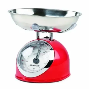 G3 Ferrari Aska Rosso, Acciaio inossidabile Superficie piana Rotondo Bilancia da cucina meccanica Vendita Finale