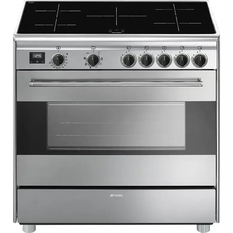 Prezzo Conveniente Smeg BG91IX9-1 cucina Piano cottura Piano cottura a induzione Acciaio inossidabile A