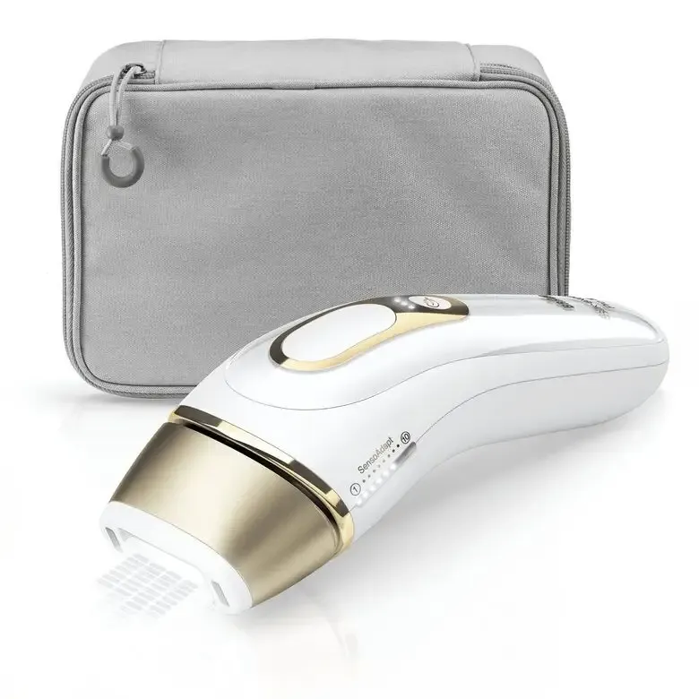 Solo Oggi Braun Silk-expert Pro 5 PL5014 Epilatore Luce Pulsata, Bianco/Oro, Corpo E Viso Con Rasoio Venus Smooth E Custodia Esclusiva