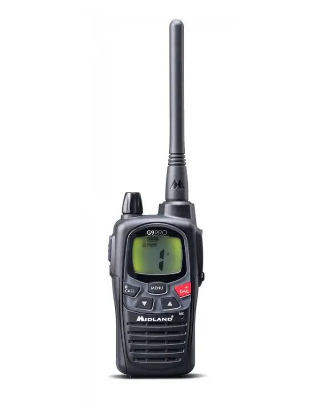 Super Prezzo Midland G9 Pro ricetrasmittente 101 canali 446.00625 - 446.19375 MHz Nero