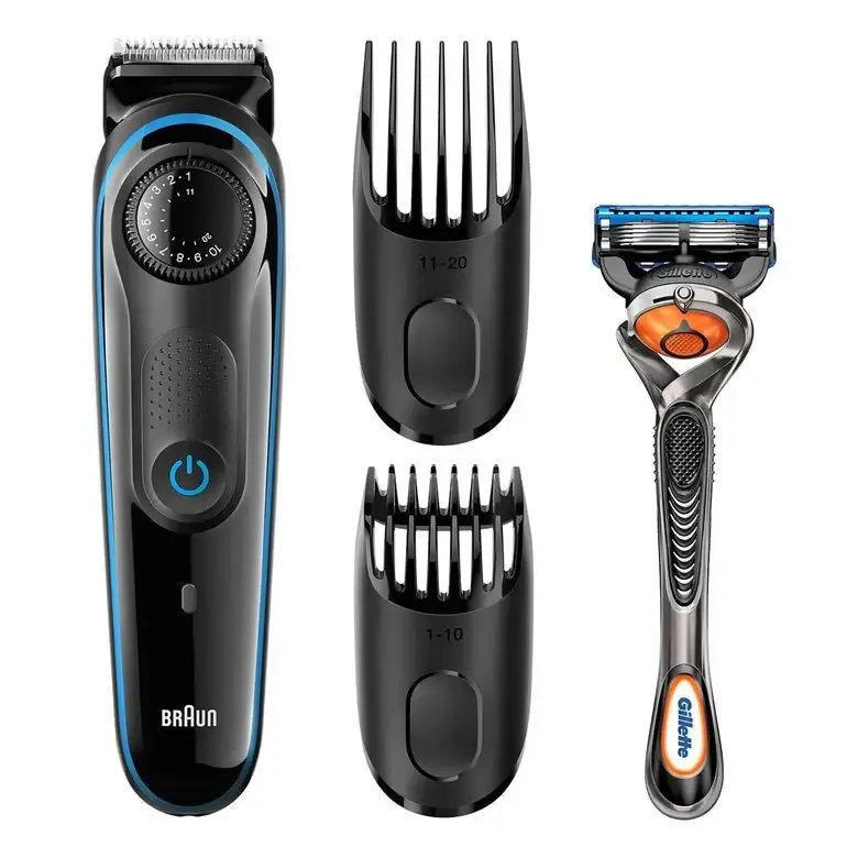 Promozione Braun BT3940 rasoio elettrico Trimmer Nero, Blu