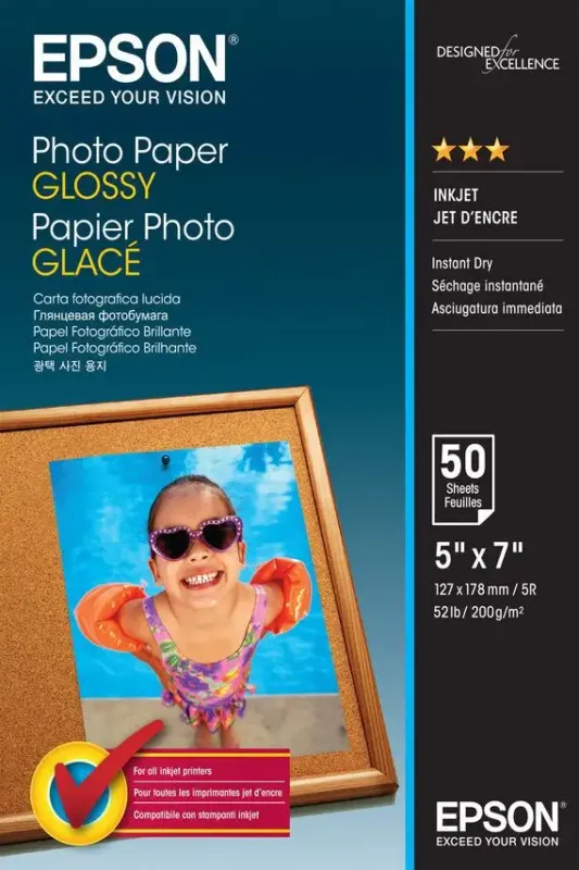 Epson Photo Paper Glossy - 13x18cm - 50 Fogli Prezzo Di Fabbrica