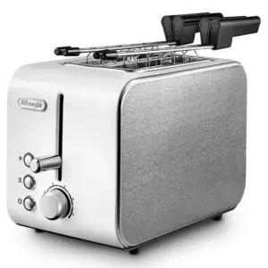 De’Longhi CTX 2203.W tostapane 2 fetta/e 550 W Argento, Bianco Novità