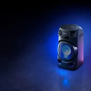 Sony MHC-V13 - Altoparlante Bluetooth All in One con JET BASS BOOSTER, Effetti Luminosi, Lettore CD, USB, Nero Professionale