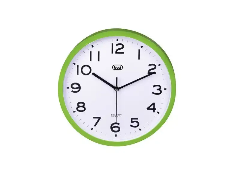 Affare Trevi OM 3302 S Orologio da parete in quarzo Cerchio Verde, Bianco