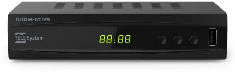 TELE System TS6822 T2HEVC TWIN Cavo Full HD Nero Prezzo Scontato