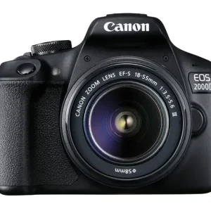 Canon EOS 2000D BK 18-55 IS + SB130 +16GB EU26 Kit fotocamere SLR 24,1 MP CMOS 6000 x 4000 Pixel Nero Di Tendenza
